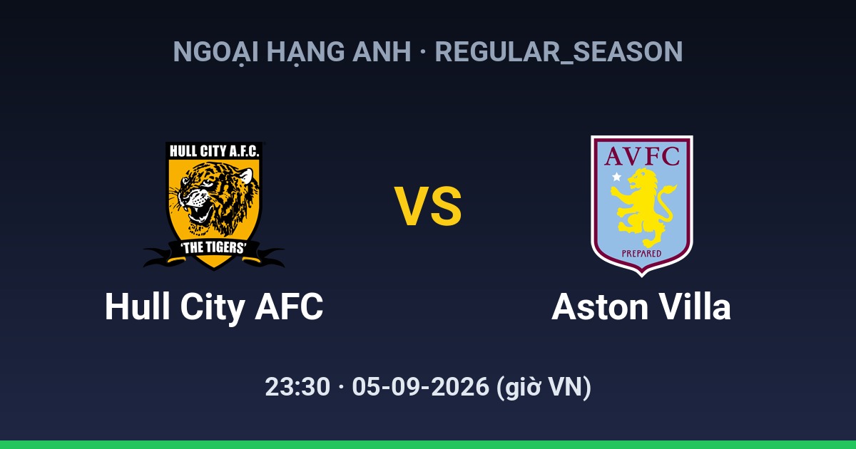 Hull City AFC vs Aston Villa FC